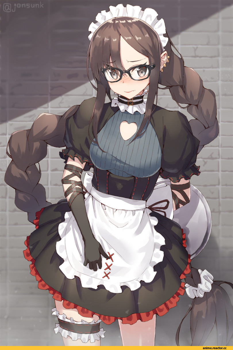 jonsun, Anime Art, artist, consort yu (fate), Fate/Grand Order, Fate (series), Megane, Maid, Anime