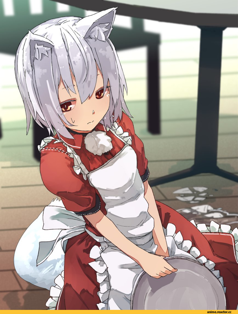 Touhou Project, Inubashiri Momiji, artist, futatsuki eru, Anime Art, Animal Ears, Inumimi, Maid, Anime