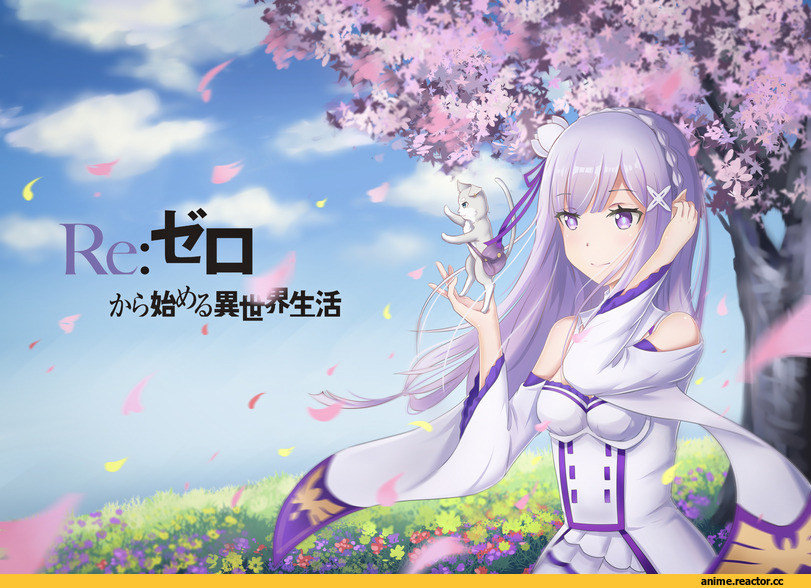 Re Zero Kara Hajimeru Isekai Seikatsu, Emilia (re zero), Pack (re zero), ookuma (qq), Anime